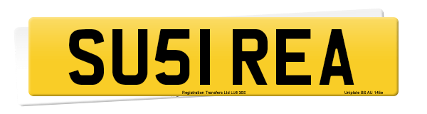 Registration number SU51 REA